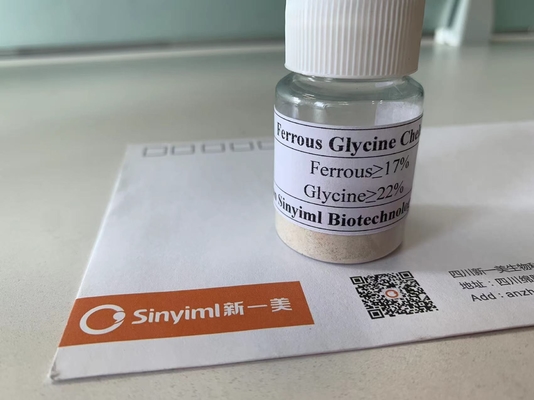 Light Yellow Powder Ferrous Glycine Chelate 1000kg Bag Animal Feed Additives